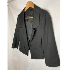 H&M Blazer Black 3/4 Sleeve